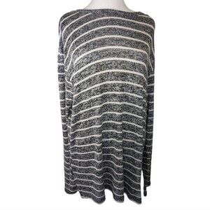 Fairplay sweater Truman grey white stripe oversized‎ soft lightweight L